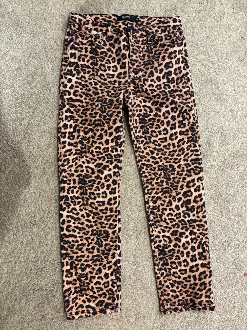 Hudson Leopard Print Women’s Pants - Brown & Black